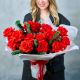 Букет из 15 французских роз (красный)